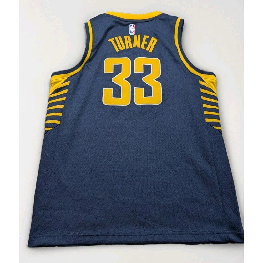 Nike Dri-Fit Indiana Pacers Myles Turner Boy's Size Large 14/16  Jersey